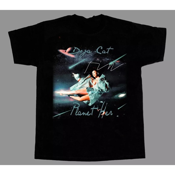 Collection Doja Cat Gift For Fan Black Unisex T-Shirt - Picture 1 of 4